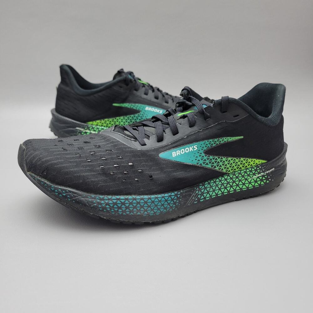 Brooks Hyperion Tempo Road Running Shoes Men Size 12 Black Comfort Low Sneakers